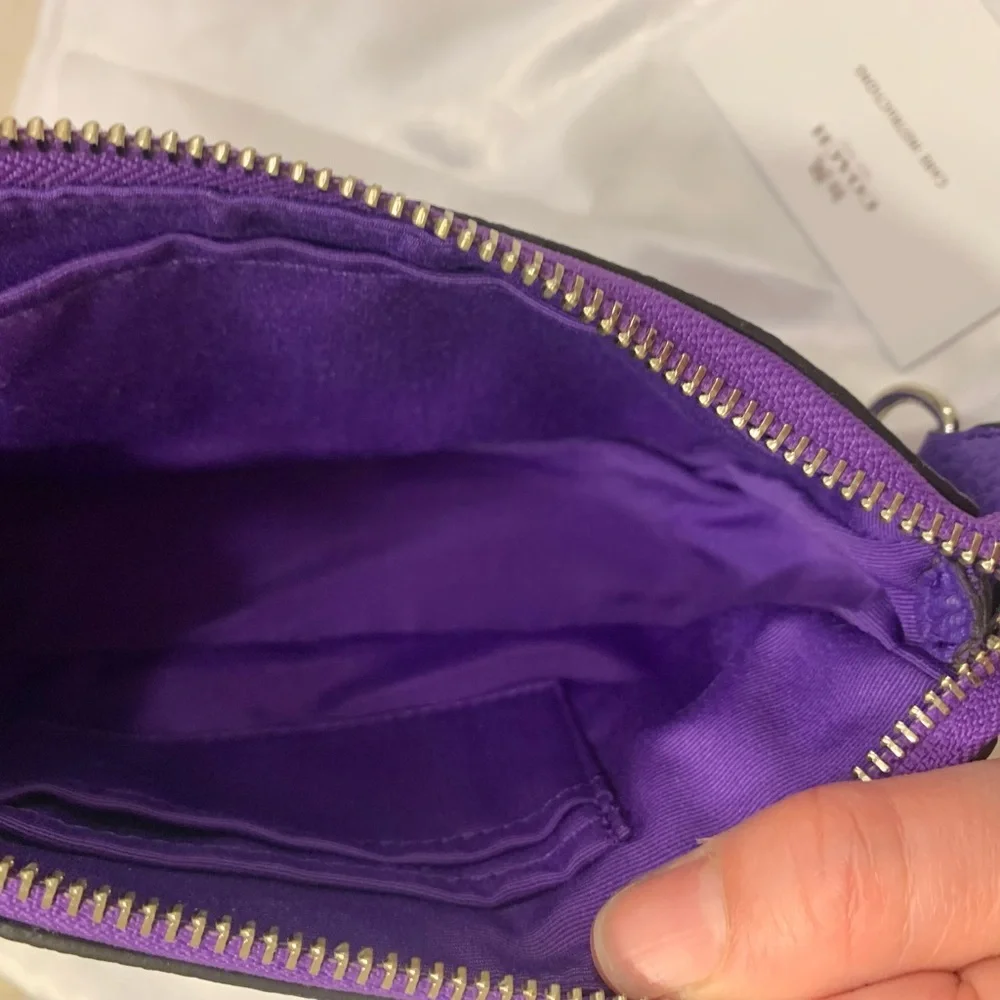 Coach Nolita | Purple Leather Mini Shoulder Bag | Chain Strap Wristlet | F53340 - Picture 10 of 16